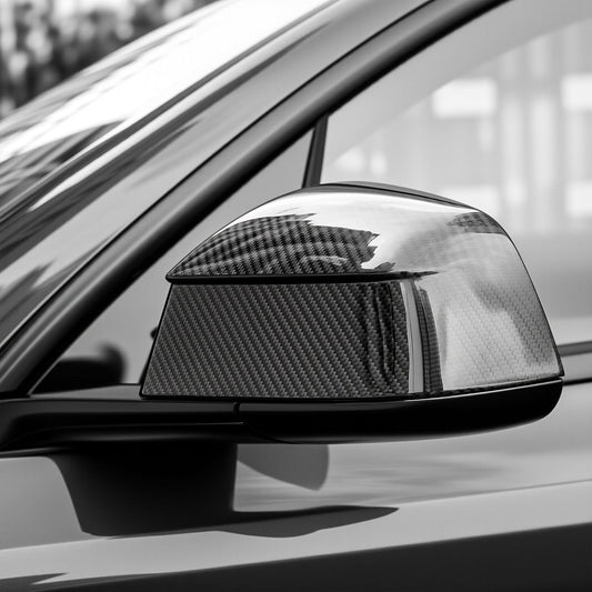 TESERY Side Mirror Cover for Model Y Juniper (OEM Style) - Dry Carbon Fiber Exterior Mods