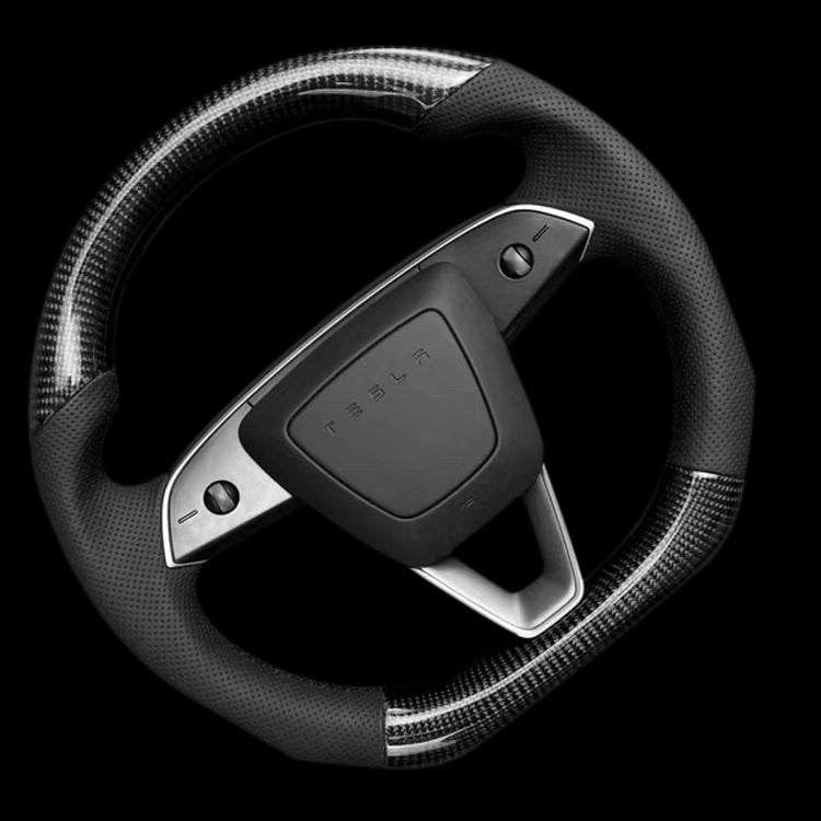 TESERY Sport Carbon Fiber Steering Wheel Replacement for Model 3 Highland & Model Y Juniper