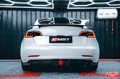 TESERY Tesla Model 3 Carbon Fiber Rear Spoiler Ver.3