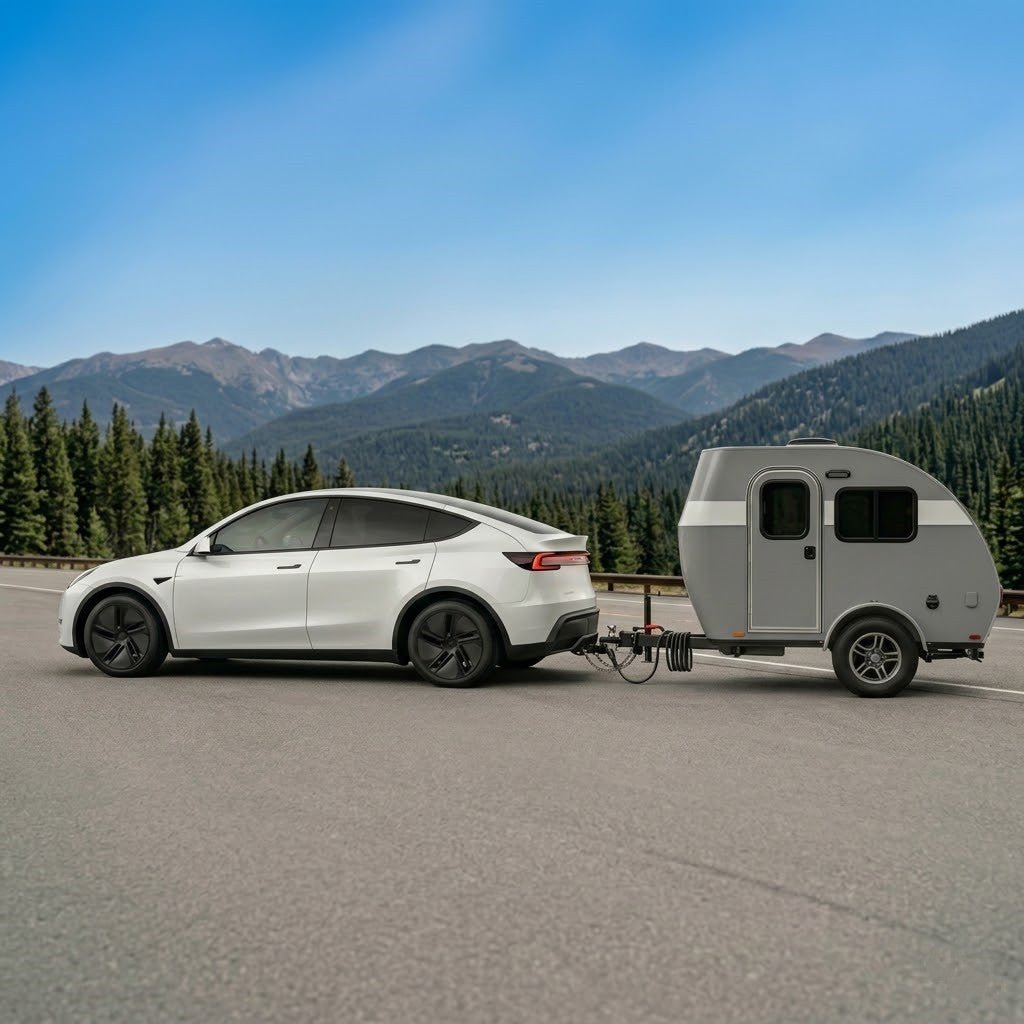 TESERY Trailer Tow Hitch for Model Y | 6500 lbs Capacity | No-Drill Install