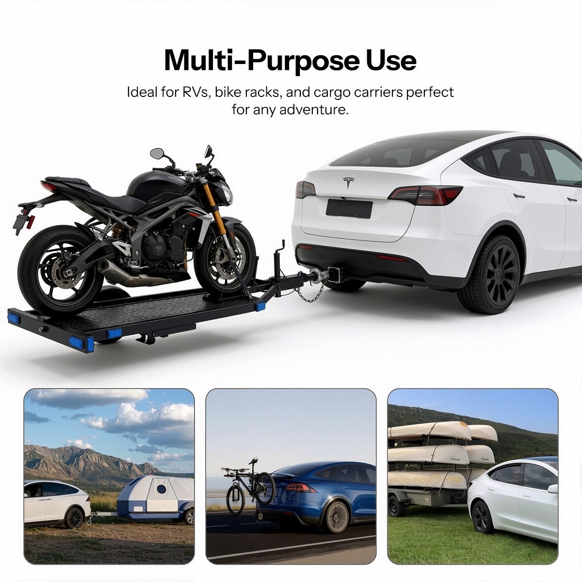 TESERY Trailer Tow Hitch for Model Y | 6500 lbs Capacity | No-Drill Install