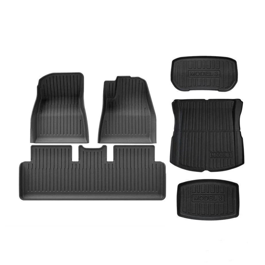 TESERY TPE All Weather Floor Mats for Tesla Model Y & Model 3