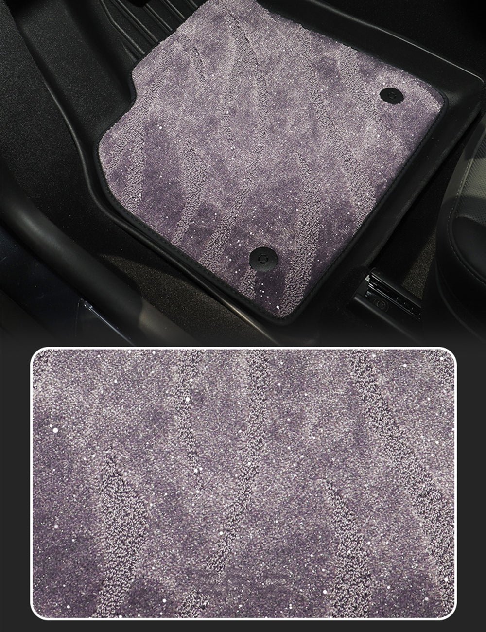 TESERY TPE+Carpet Double Layer Floor Mats for Model Y Juniper
