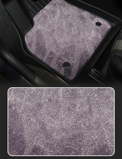 TESERY TPE+Carpet Double Layer Floor Mats for Model Y Juniper
