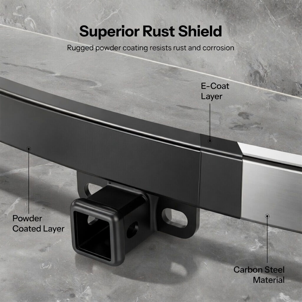 TESERY Trailer Tow Hitch for Model Y | 6500 lbs Capacity | No-Drill Install