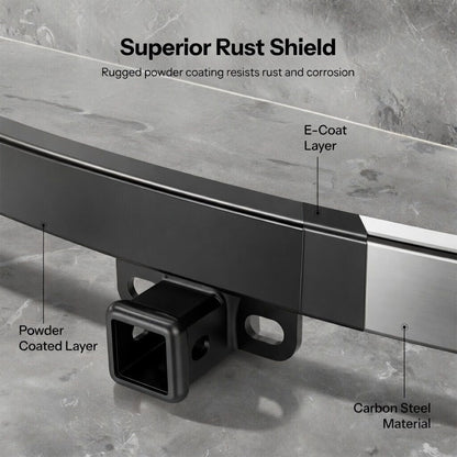 TESERY Trailer Tow Hitch for Model Y | 6500 lbs Capacity | No-Drill Install