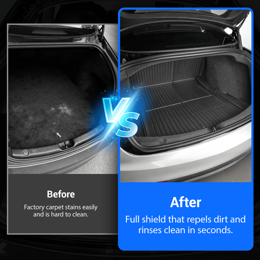 TESERY Trunk Mat With Backrest Mat for Model 3 Highland