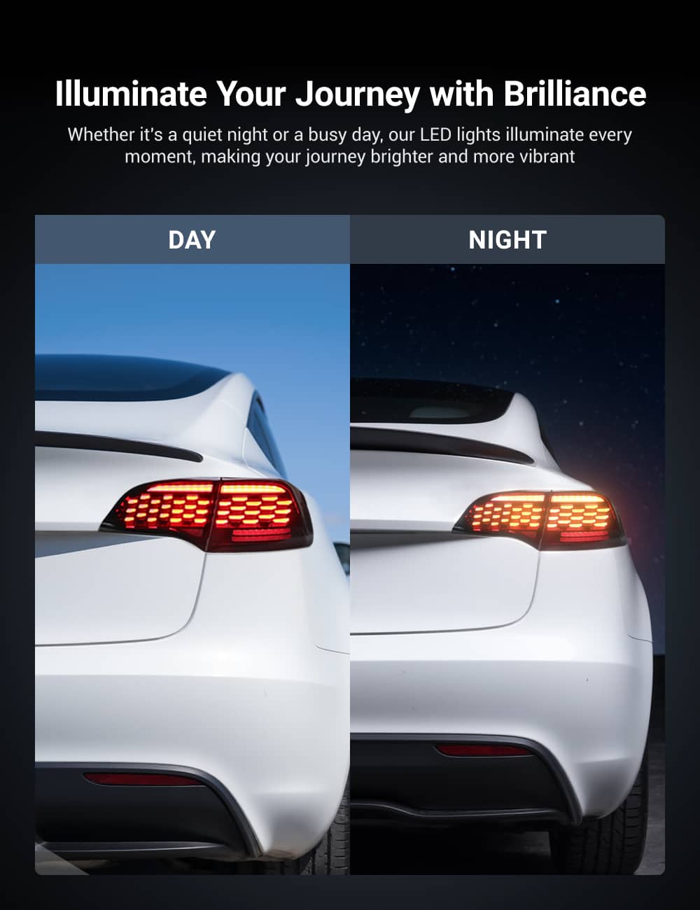 TESERY Upgraded Starlight LED Tail Light for Model 3/Y