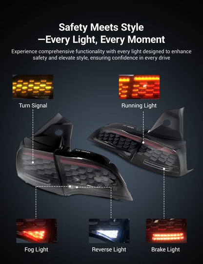TESERY Upgraded Starlight LED Tail Light for Model 3/Y