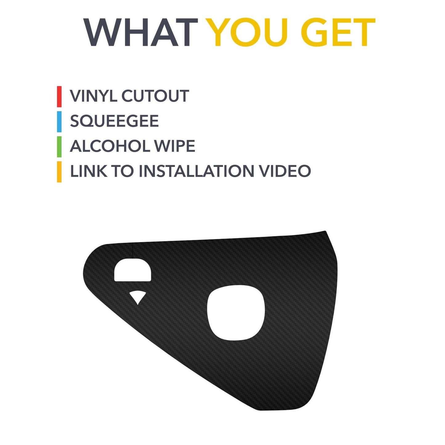 Charge Port Wrap | Carbon Fiber Decal for 2017-2023 Tesla Model 3 and 2019-2025 Tesla Model Y