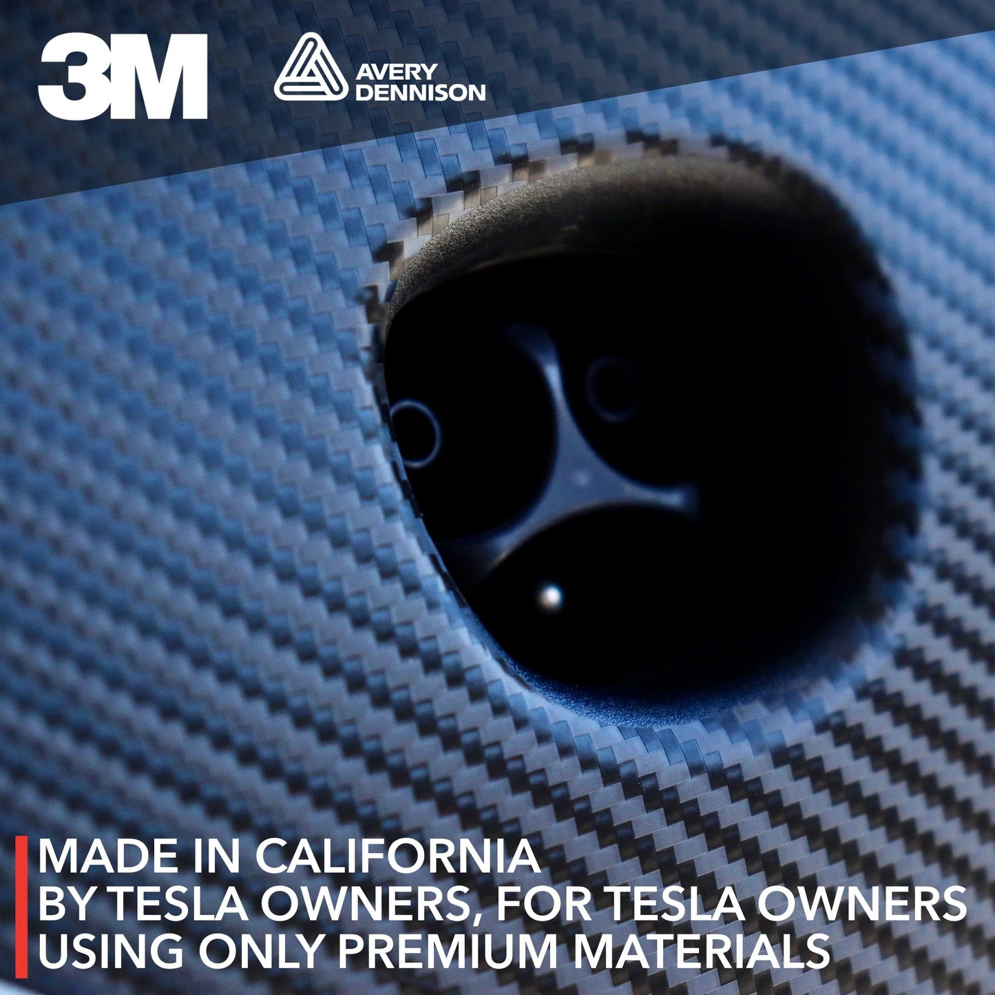 Charge Port Wrap | Carbon Fiber Decal for 2017-2023 Tesla Model 3 and 2019-2025 Tesla Model Y