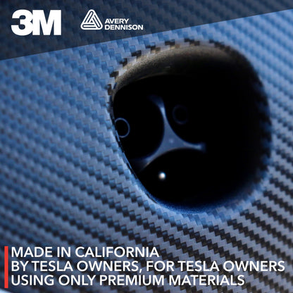 Charge Port Wrap | Carbon Fiber Decal for 2017-2023 Tesla Model 3 and 2019-2025 Tesla Model Y