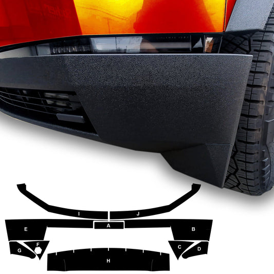 Cybertruck Front Bumper Protection Armor Vinyl DIY Kit | TOProtect