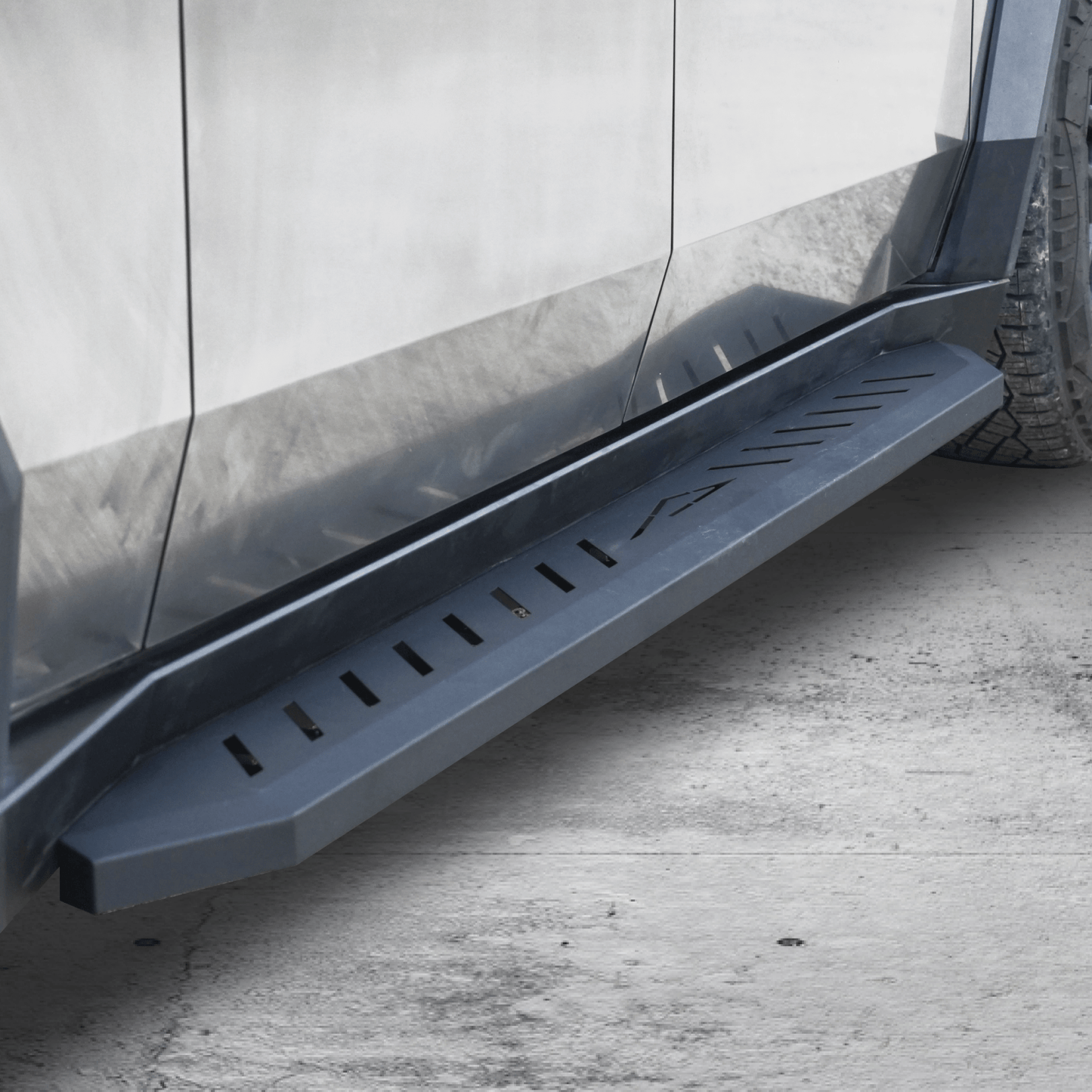 Tesla Cybertruck Running Board Set Nerf Bars Side Steps