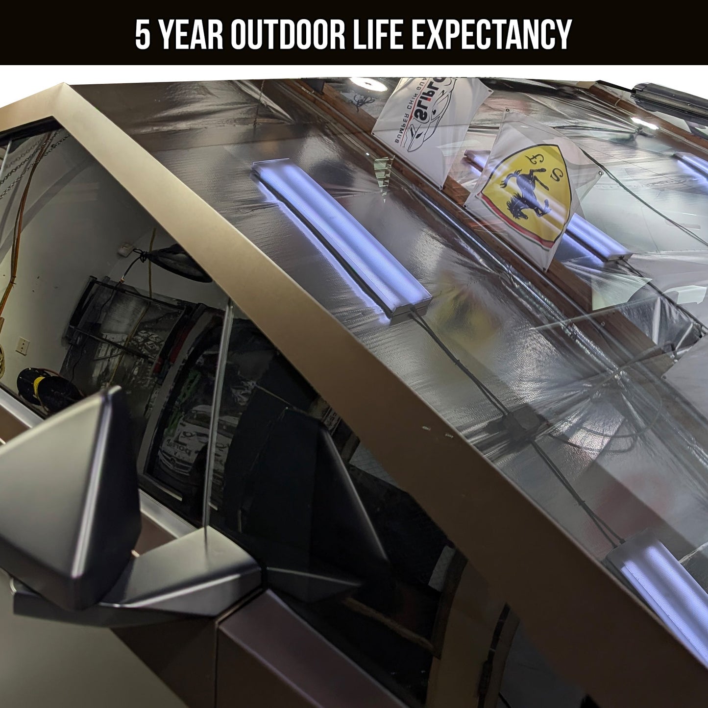 TOProtect Windshield Sun Visor Banner for Tesla Cybertruck | Style & Protection