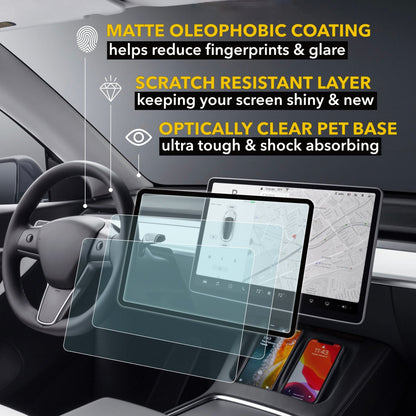 Tempered Glass Screen Protector | 2017-2023 Tesla Model 3 & 2021-2025 Tesla Model Y
