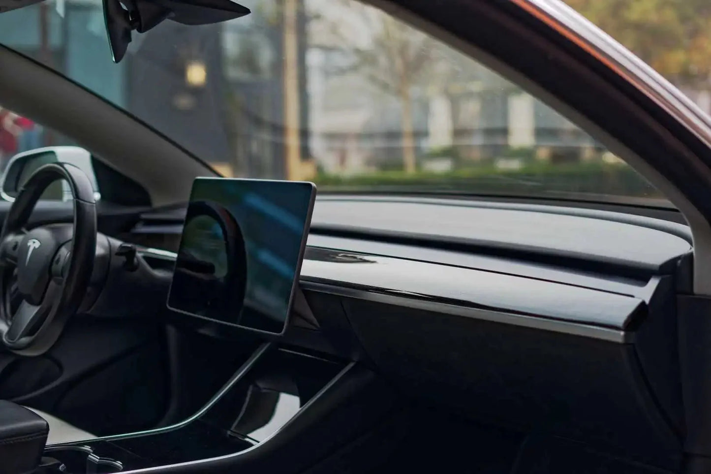 Tesla Model 3/Y Glossy Carbon Fiber Dashboard Replacement