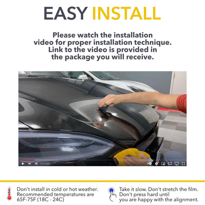 Mini Hood PPF | Anti Scratch Paint Protection Film Cover for Tesla Model S 2021-2026
