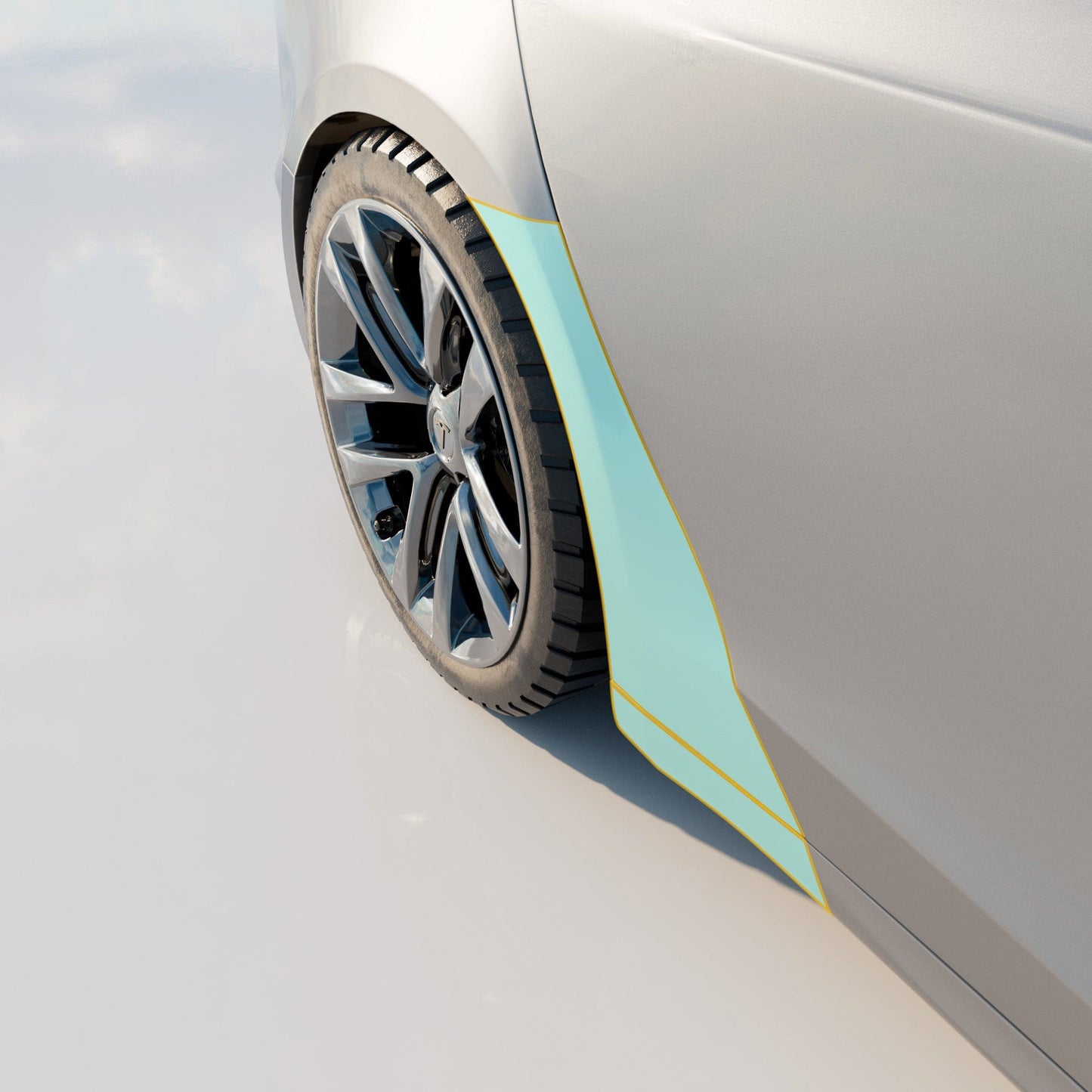 Rear Fenders & Rockers PPF | Tesla Model S 2021-2026