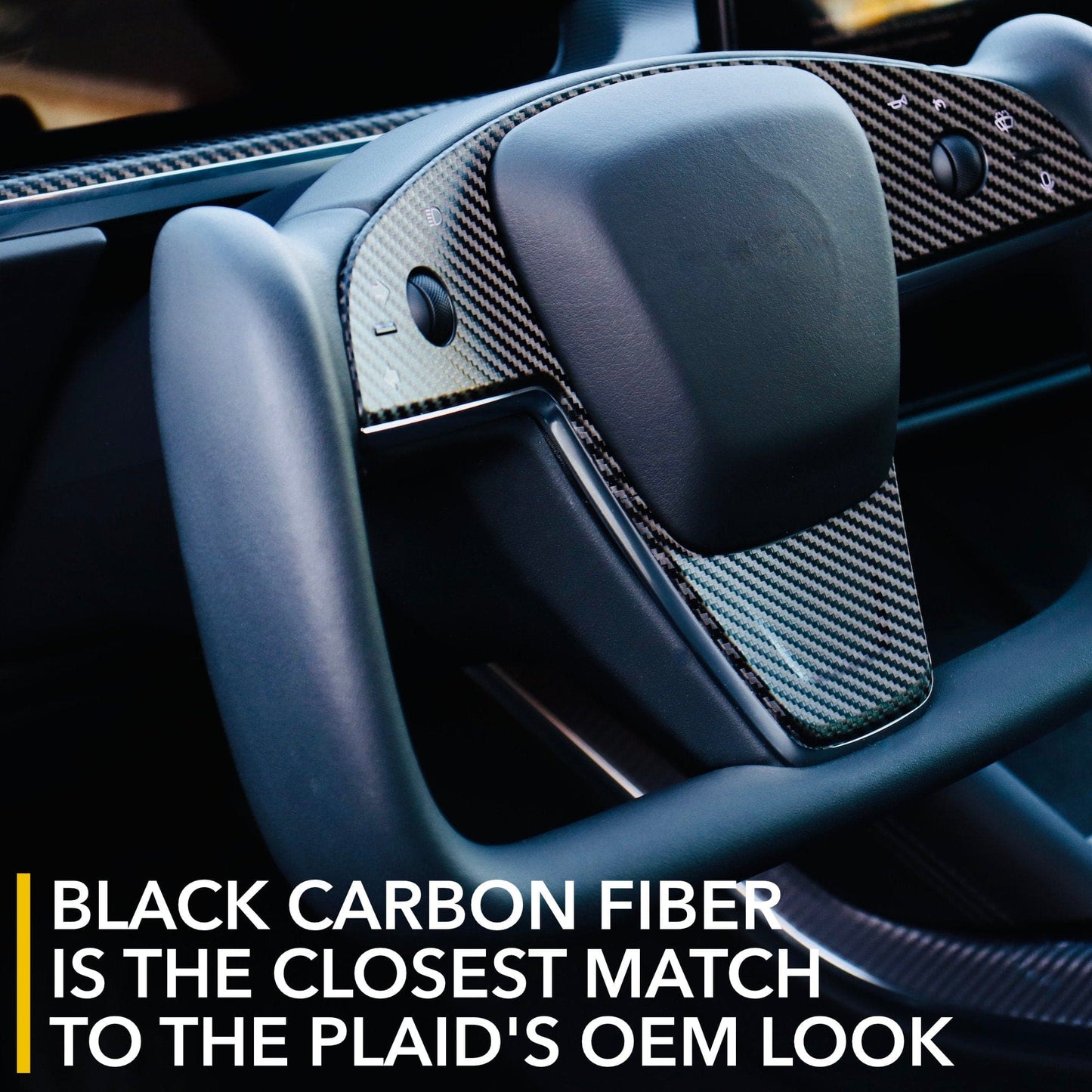 Steering Wheel / Yoke Vinyl Covers | 2021-2026 Tesla Model S / Model X