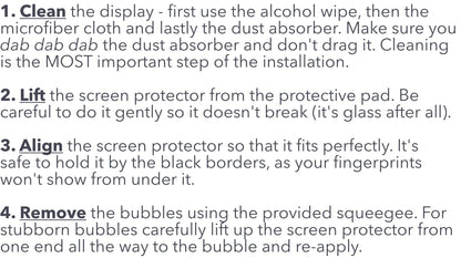 Tempered Glass Screen Protector | Front Only 9H for Tesla Model S / Tesla Model X 2021 - 2026