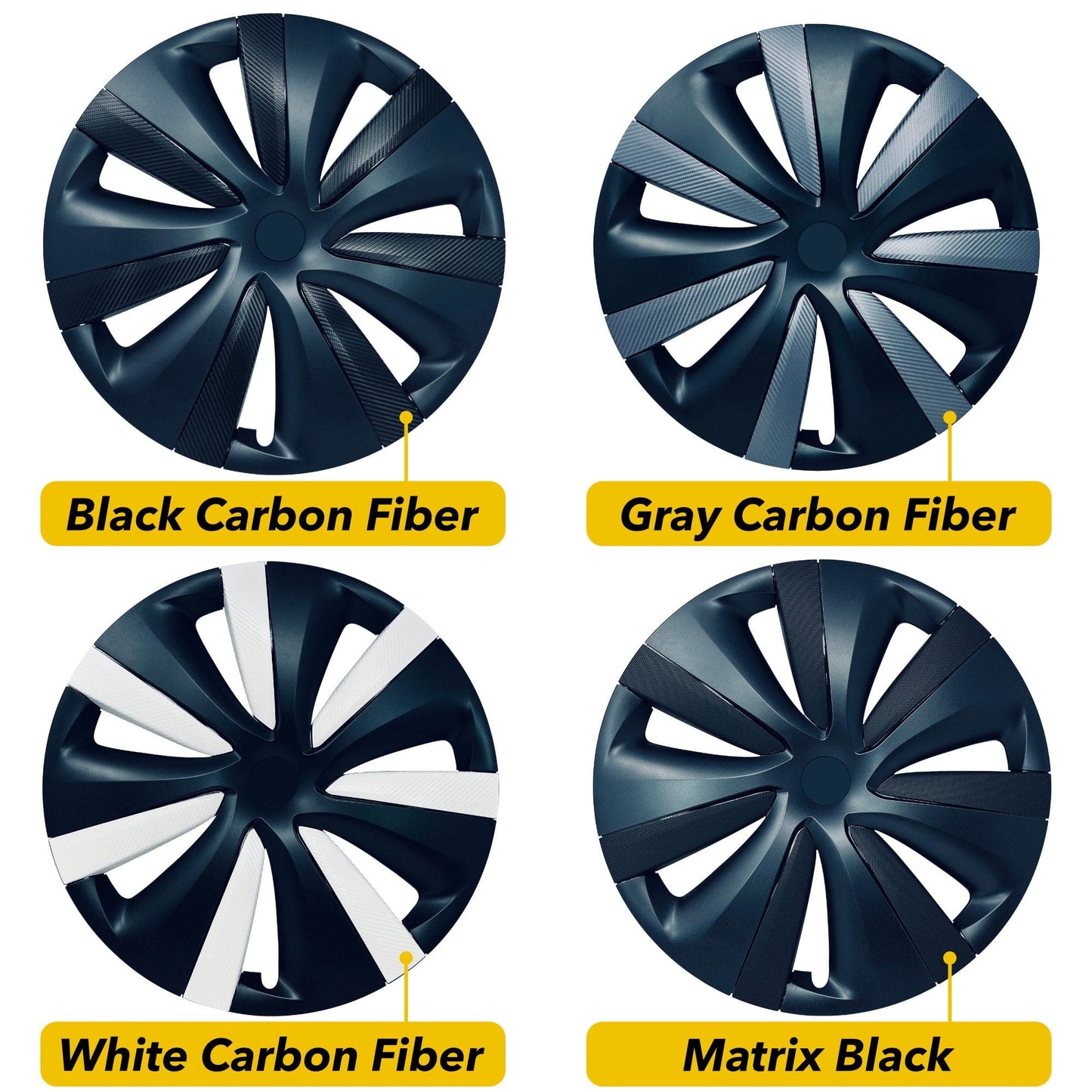 Tempest Wheels Vinyl Wrap | Carbon Fiber Film Decal for Tesla Model S 2021-2026