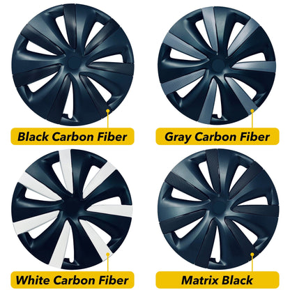 Tempest Wheels Vinyl Wrap | Carbon Fiber Film Decal for Tesla Model S 2021-2026