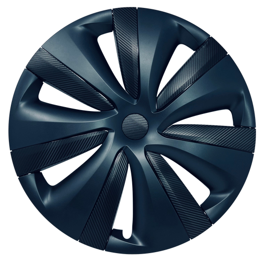 Tempest Wheels Vinyl Wrap | Carbon Fiber Film Decal for Tesla Model S 2021-2026