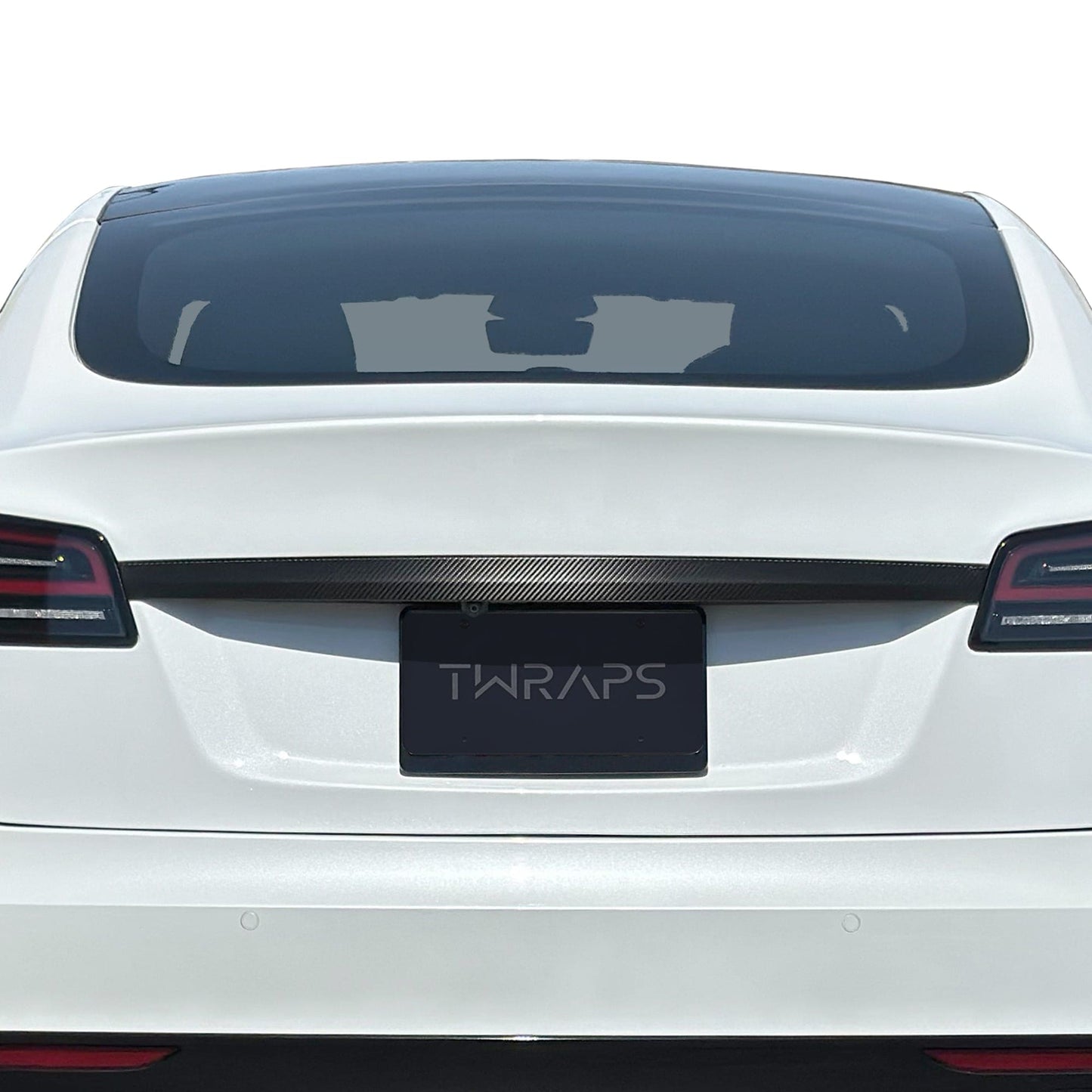 Trunk Trim Vinyl Wrap Kit | Carbon Fiber Decal for Tesla Model S 2022-2023