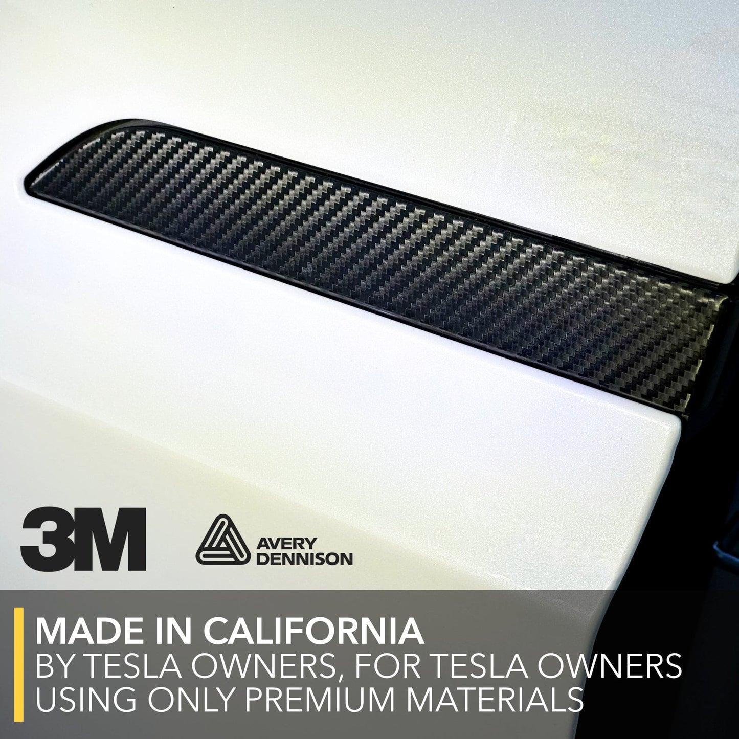 Door Handles Vinyl Wrap Covers | Carbon Fiber for Tesla Model X