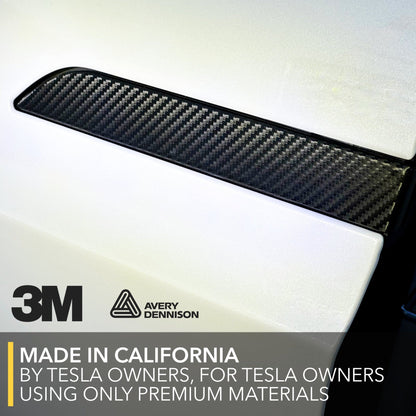 Door Handles Vinyl Wrap Covers | Carbon Fiber for Tesla Model X