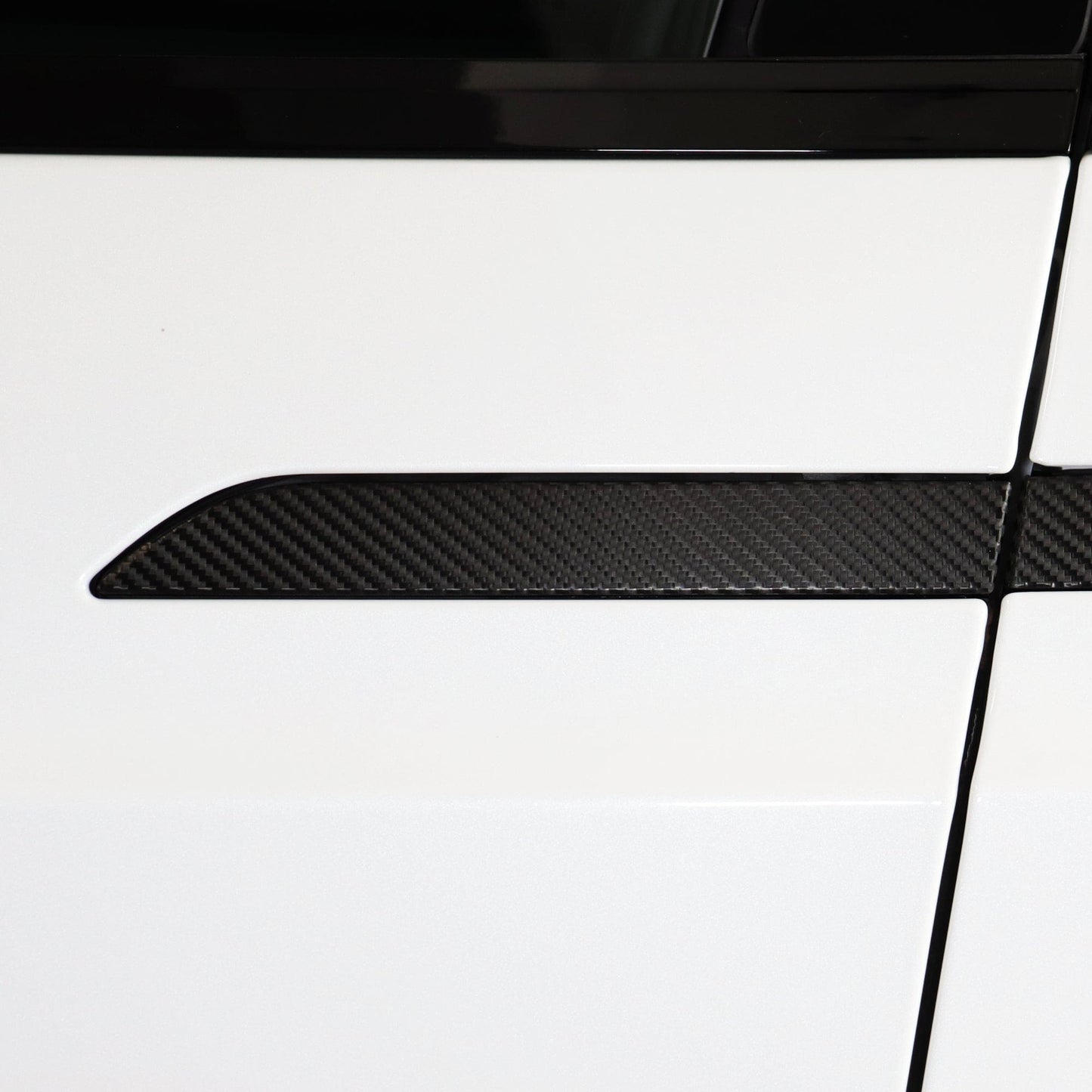 Door Handles Vinyl Wrap Covers | Carbon Fiber for Tesla Model X