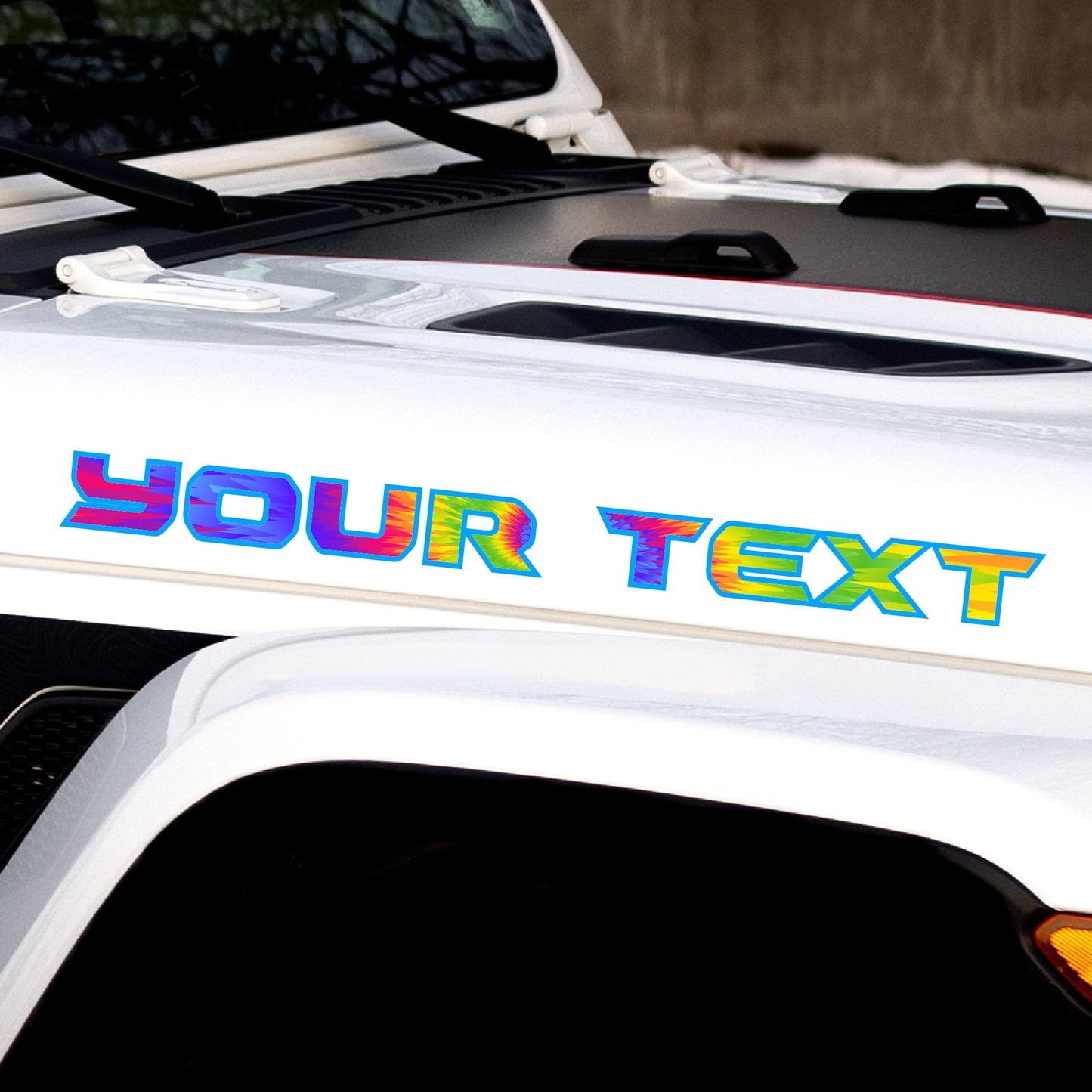 Tie Dye Hood Lettering | Set of 2