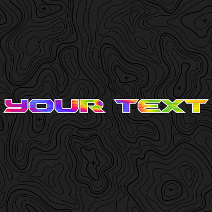 Tie Dye Hood Lettering | Set of 2