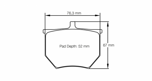 PAGID Racing Pagid Racing 8040 RSH29E Compound Brake Pads 8040-RSH29E