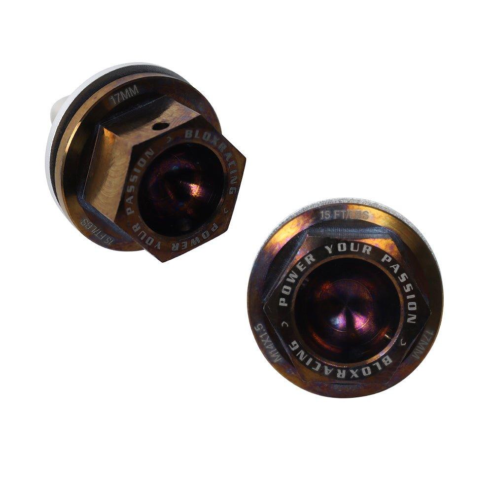 BLOX Racing Titanium Magnetic Engine Oil & Transmission Drain Plugs - M14x1.50mm