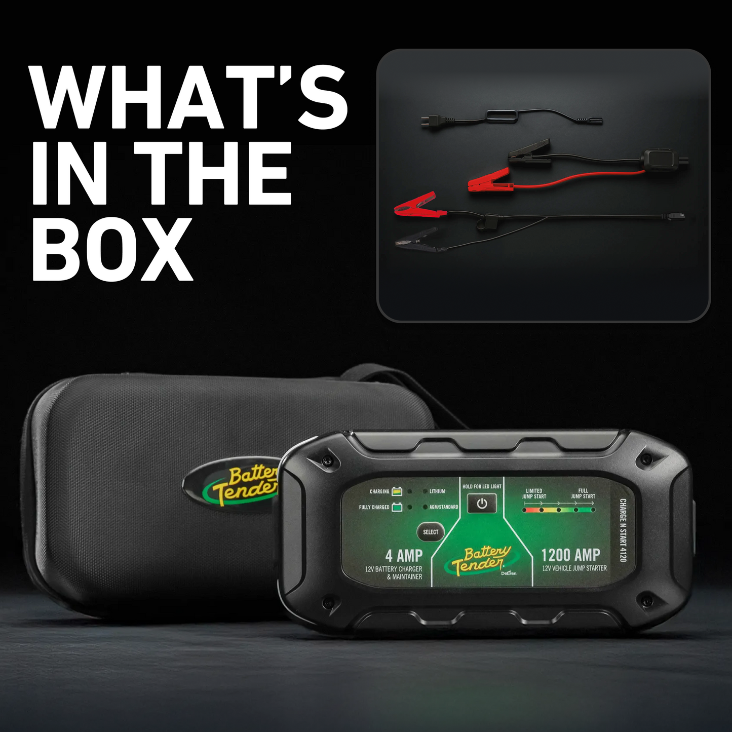 Charge N Start 4120 4 AMP Battery Charger & 1200 AMP Jump Starter