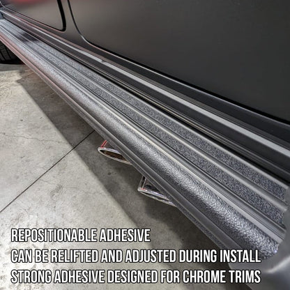 Mercedes G Wagon G500 G550 G63 Side Step Running Board Nerf Bar Chrome Delete Black Out Kit