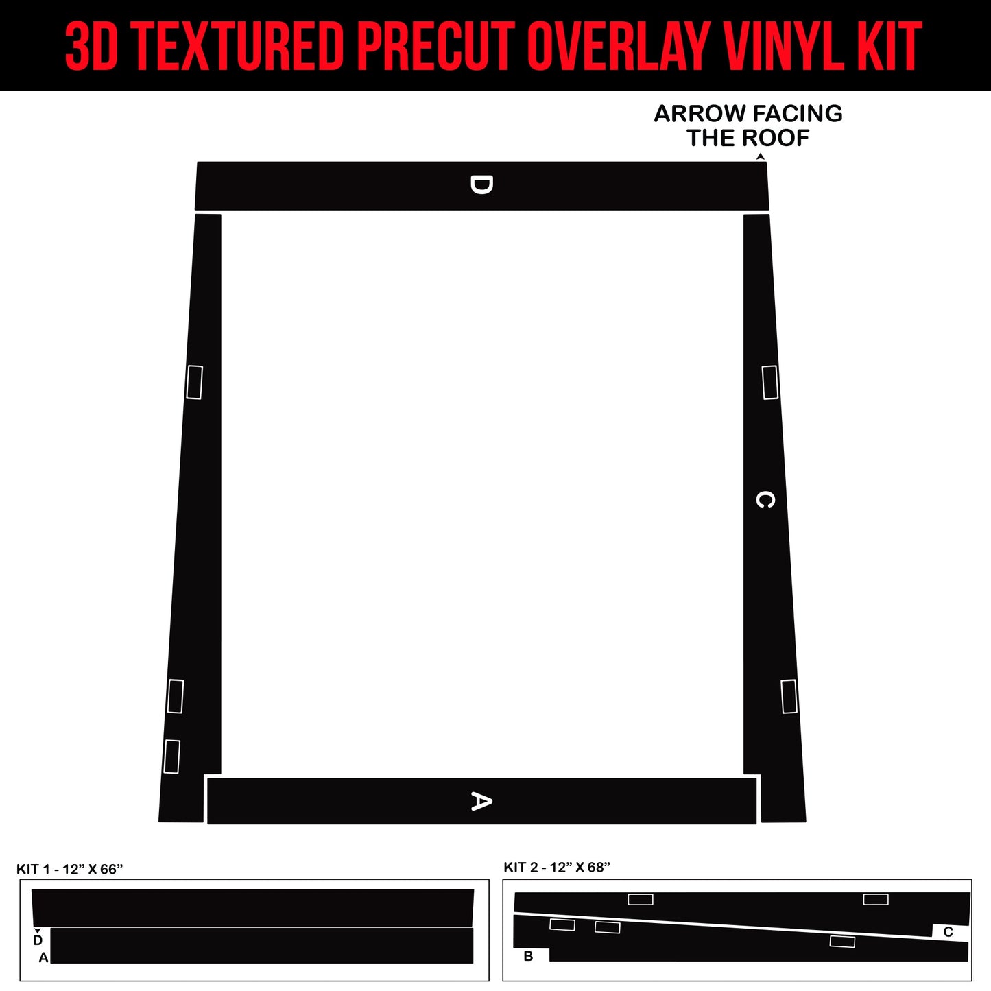 Cybertruck Cargo Bed Surround Protection Armor Vinyl DIY Kit | TOProtect