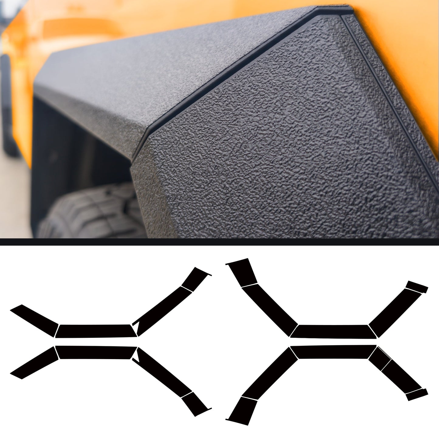 Cybertruck Fender Flares Protection Armor Vinyl DIY Kit | TOProtect