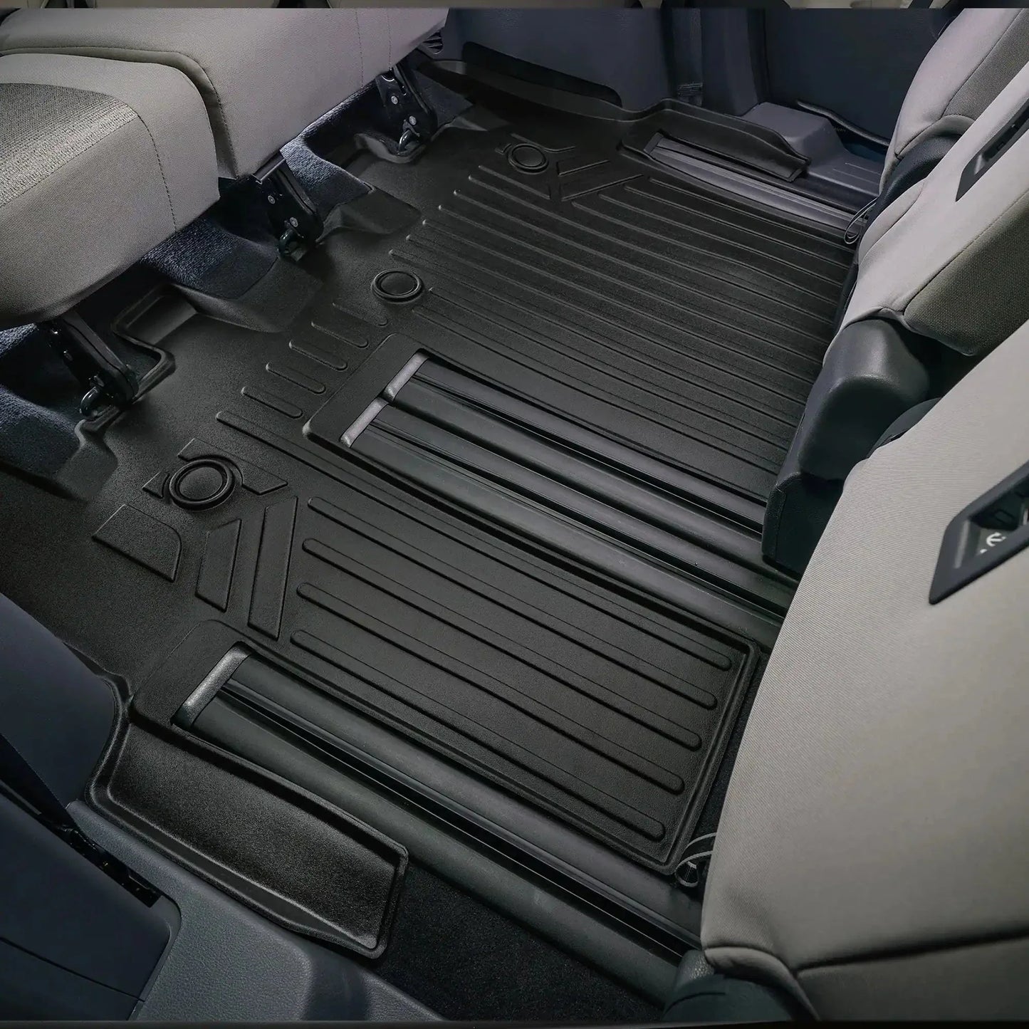 SMARTLINER Custom Fit Floor Liners For 2021-2026 Toyota Sienna with 2nd Row Bucket Seats and Spare Tire