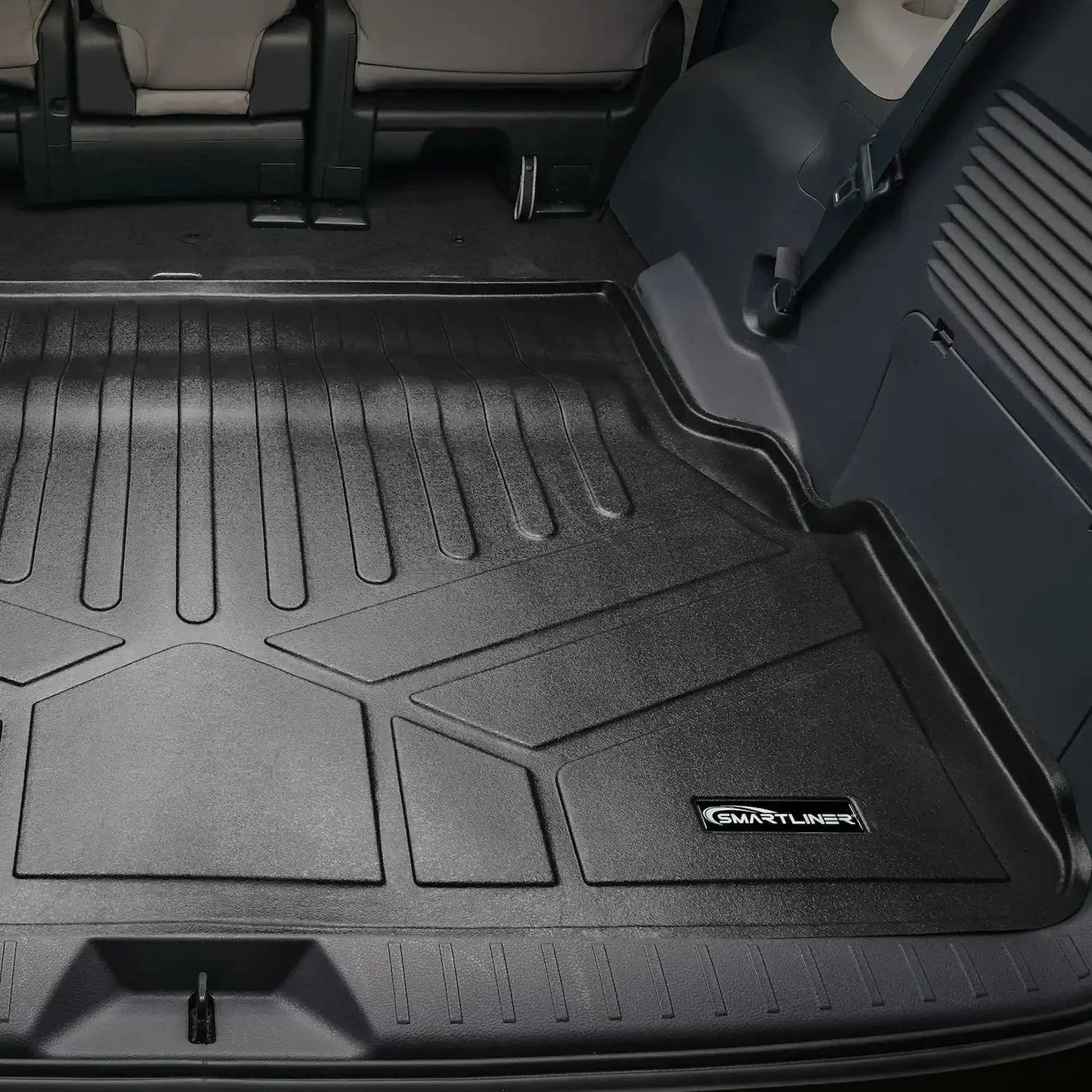 SMARTLINER Custom Fit Floor Liners For 2021-2026 Toyota Sienna with 2nd Row Bucket Seats and Spare Tire