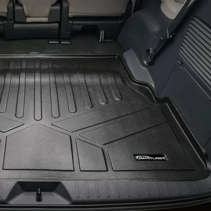 SMARTLINER Custom Fit Floor Liners For 2021-2026 Toyota Sienna with 2nd Row Bucket Seats and Spare Tire
