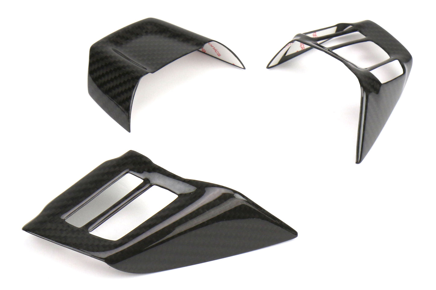 OLM Dry Carbon Fiber Steering Wheel Covers (MT) - 2016-2018 WRX / STI