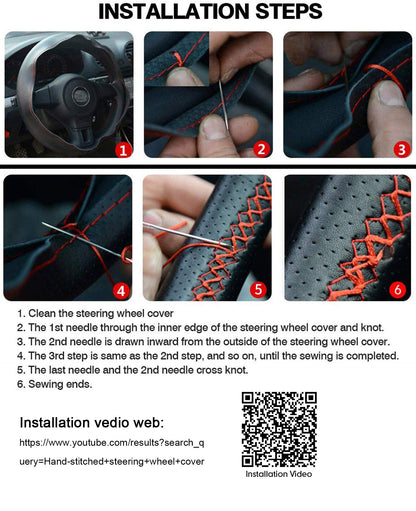 TESERY Alcantara Steering Wheel Cover for Model Y Juniper / Model 3 Highland