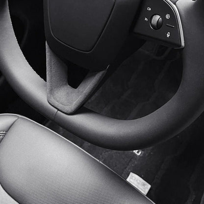 Alcantara Steering Wheel Panel for Model 3 Highland / Y Juniper | 2 Options