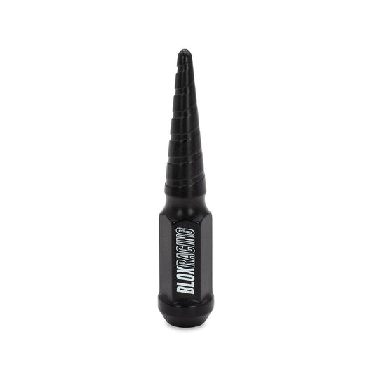 BLOX Racing Twist Flat Black Spiked Forged Lug Nut