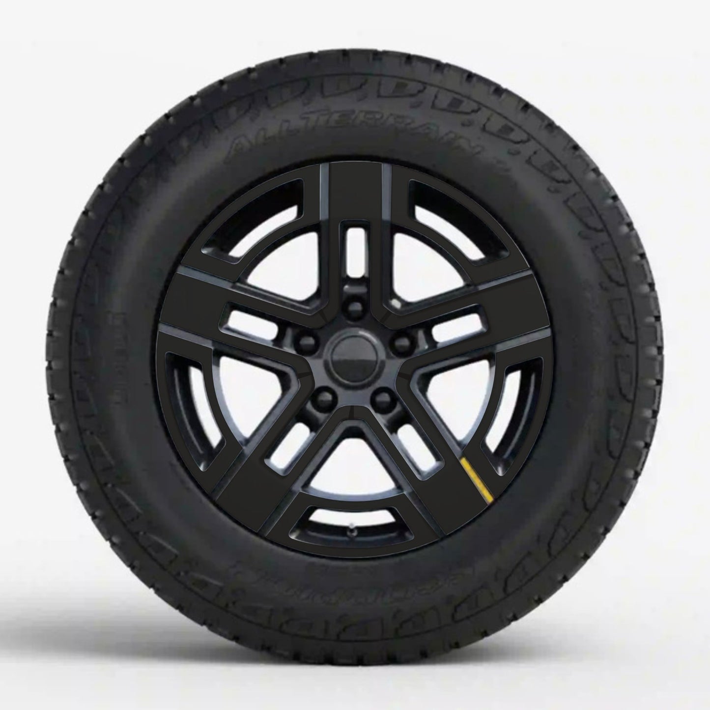Wheels Vinyl Covers | Spokes Color Wrap Chrome Delete for Rivian R1T & Rivian R1S
