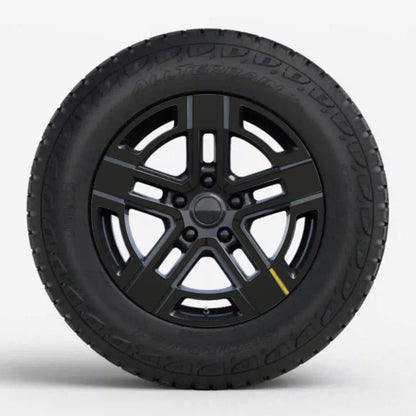Wheels Vinyl Covers | Spokes Color Wrap Chrome Delete for Rivian R1T & Rivian R1S
