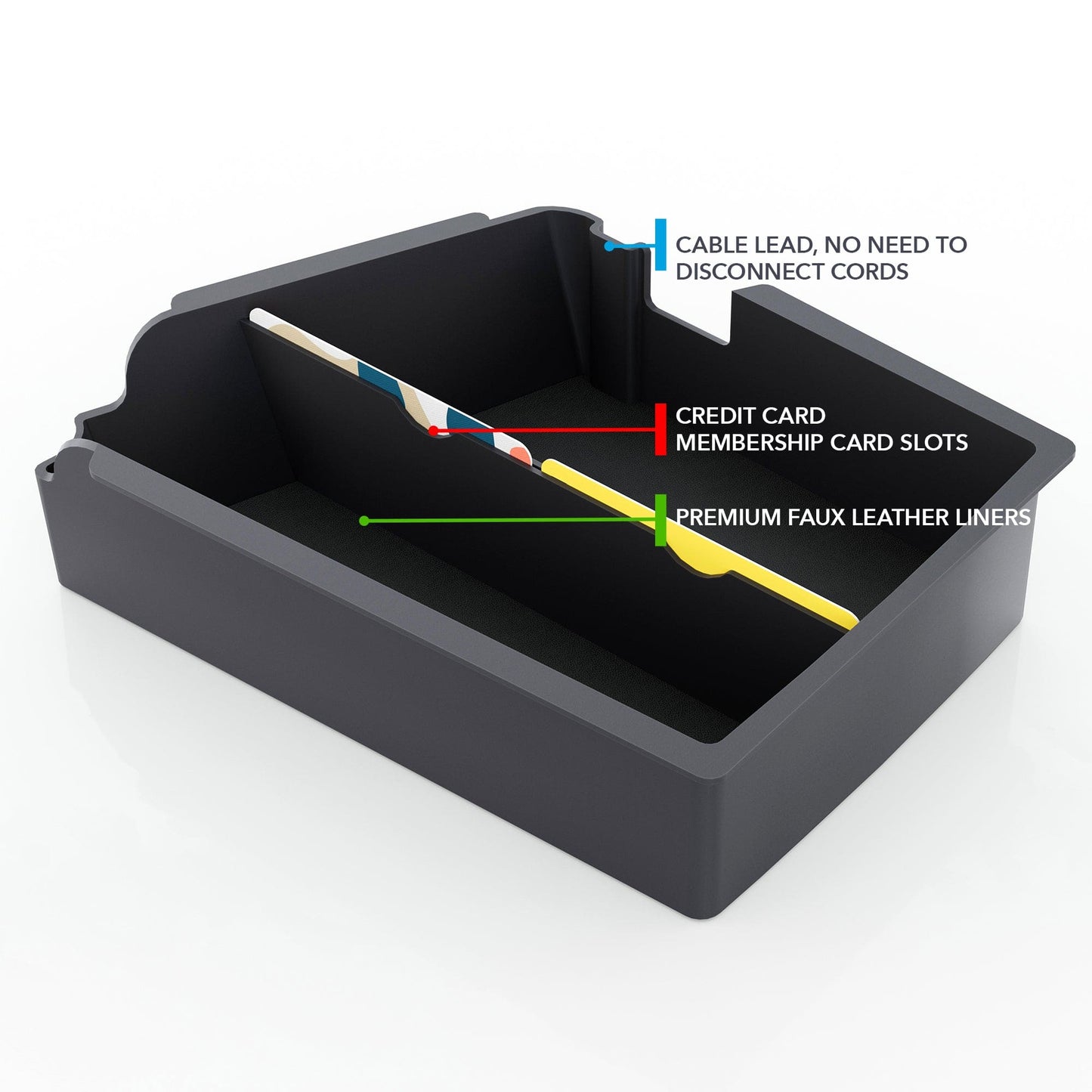 Armrest Organizer | Cadillac LYRIQ - Center Console Storage Insert